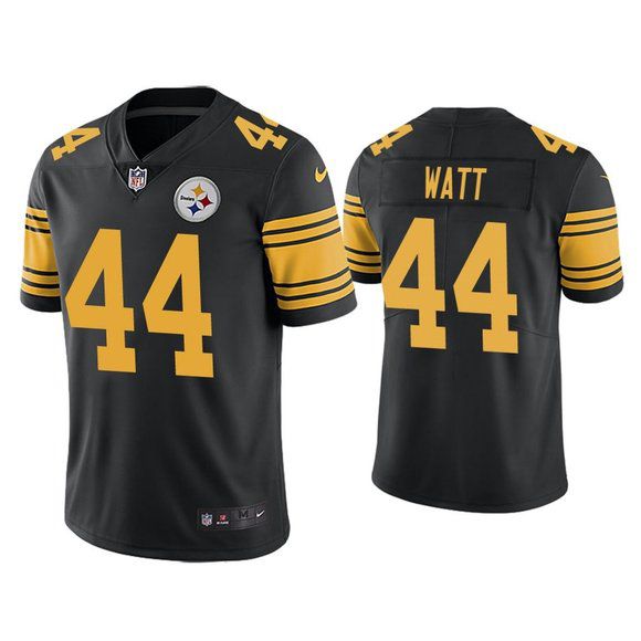 Men Pittsburgh Steelers #44 Derek Watt Nike Black Limited Rush NFL Jersey